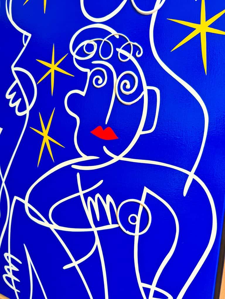 Homage to "Les Demoiselles d'Avignon" - after Picasso  (Hommage aux "demoiselles d'Avignon" d'après Picasso) (view)